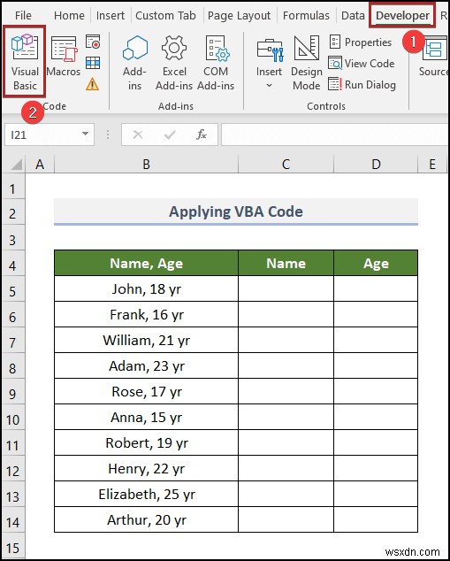 Cách chuyển văn bản thành cột mà không ghi đè trong Excel