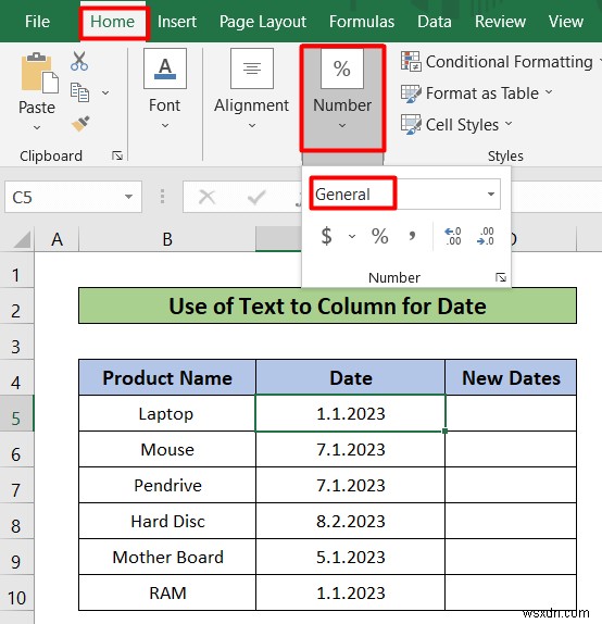 Cách sử dụng văn bản thành cột trong Excel cho ngày (Với các bước đơn giản)