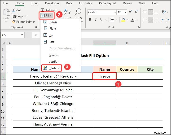 Cách chuyển văn bản thành cột với nhiều dấu phân cách trong Excel