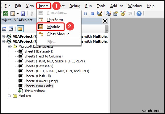 Cách chuyển văn bản thành cột với nhiều dấu phân cách trong Excel