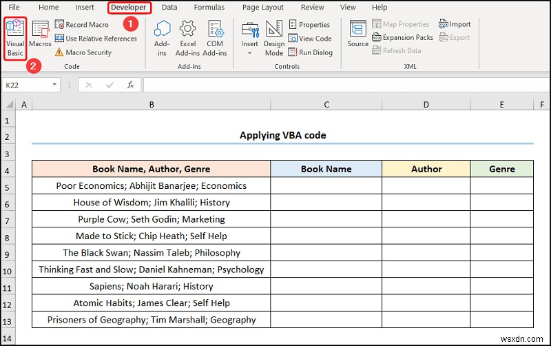 Cách chuyển văn bản thành cột với nhiều dấu phân cách trong Excel