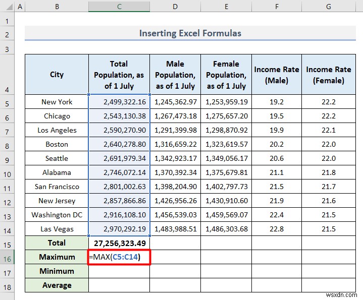 Cách phân tích dữ liệu nhân khẩu học trong Excel (5 phương pháp cơ bản)