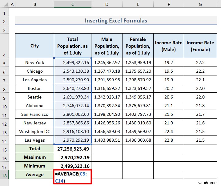 Cách phân tích dữ liệu nhân khẩu học trong Excel (5 phương pháp cơ bản)