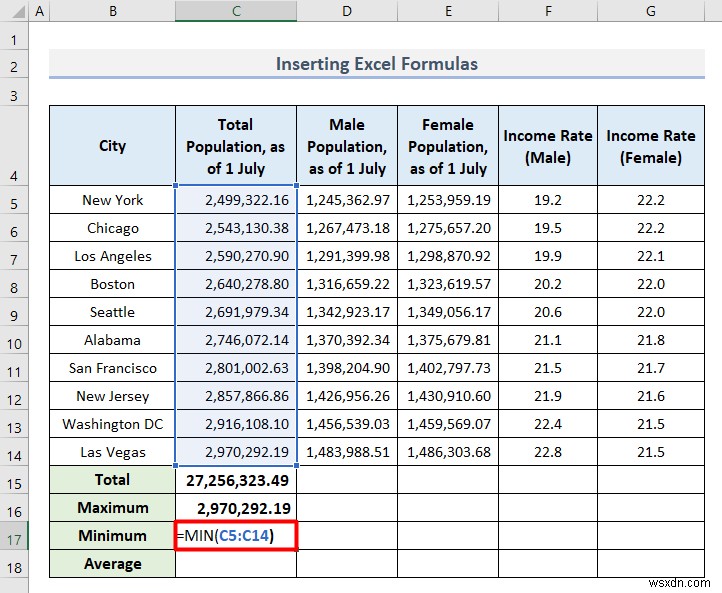 Cách phân tích dữ liệu nhân khẩu học trong Excel (5 phương pháp cơ bản)