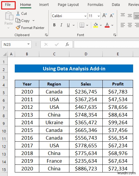 Cách nhập dữ liệu để phân tích trong Excel (2 cách dễ dàng)