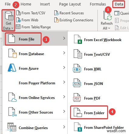 Hợp nhất tệp CSV thành nhiều trang tính trong Excel (với các bước dễ dàng)