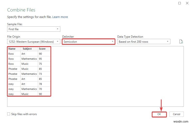 Hợp nhất tệp CSV thành nhiều trang tính trong Excel (với các bước dễ dàng)