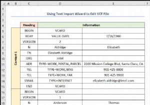 Cách chỉnh sửa tệp VCF trong Excel (với các bước đơn giản)