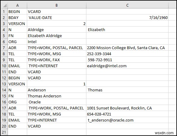 Cách chỉnh sửa tệp VCF trong Excel (với các bước đơn giản)