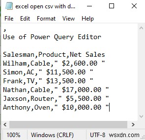 Cách mở CSV bằng Dấu phân cách trong Excel (6 cách đơn giản)