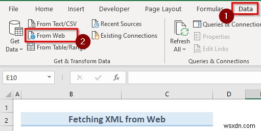 Cách chuyển đổi XML thành cột trong Excel (4 cách phù hợp)