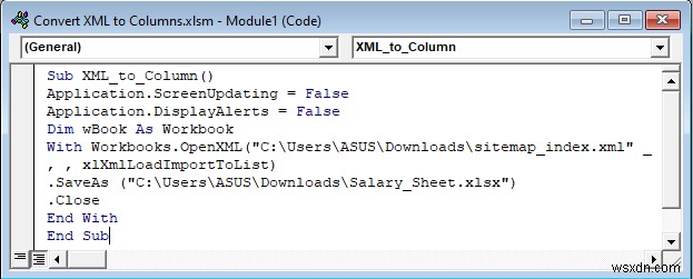 Cách chuyển đổi XML thành cột trong Excel (4 cách phù hợp)