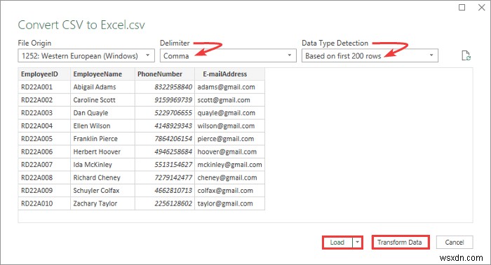 Chuyển đổi CSV sang Excel Tự động với các bước dễ dàng