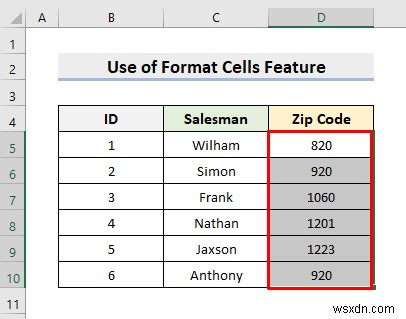 Cách giữ Zeros dẫn đầu trong Excel CSV theo chương trình