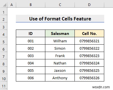 Cách giữ Zeros dẫn đầu trong Excel CSV theo chương trình