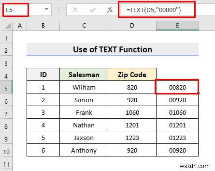 Cách giữ Zeros dẫn đầu trong Excel CSV theo chương trình