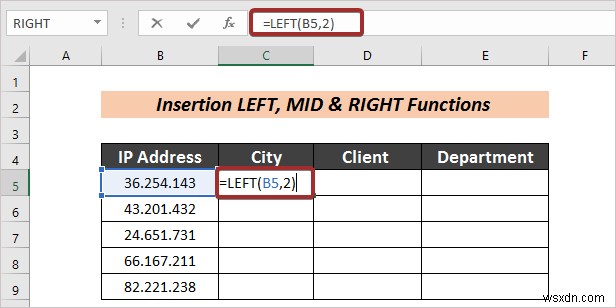 Cách tự động tách văn bản thành cột bằng công thức trong Excel