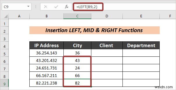 Cách tự động tách văn bản thành cột bằng công thức trong Excel