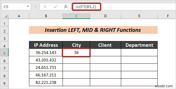 Cách tự động tách văn bản thành cột bằng công thức trong Excel