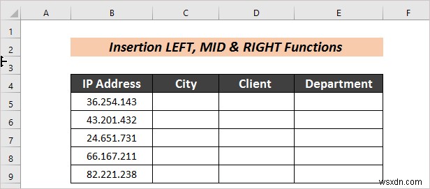 Cách tự động tách văn bản thành cột bằng công thức trong Excel