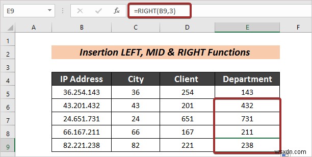 Cách tự động tách văn bản thành cột bằng công thức trong Excel