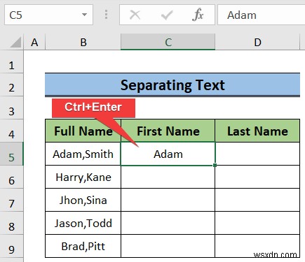 Cách chuyển đổi cột thành văn bản với dấu tách trong Excel
