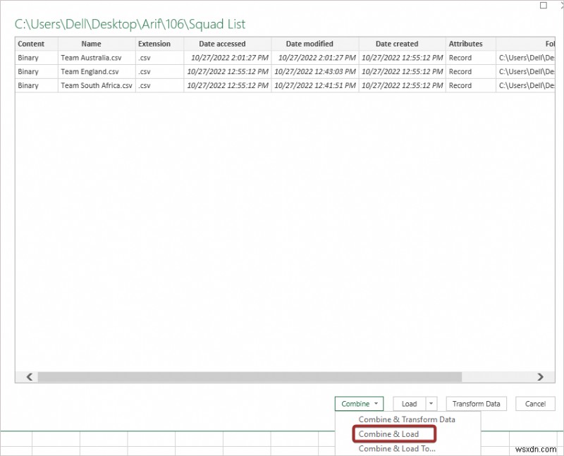 Cách hợp nhất tệp CSV trong Excel (2 cách dễ dàng)