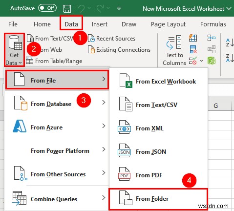 Cách hợp nhất nhiều tệp CSV thành một sổ làm việc trong Excel