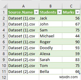 Cách hợp nhất nhiều tệp CSV thành một sổ làm việc trong Excel