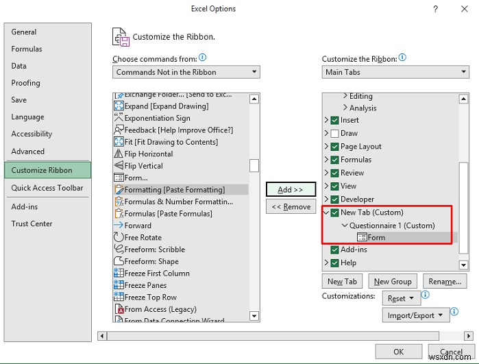 Cách tạo bảng câu hỏi trong Excel (2 cách dễ dàng)