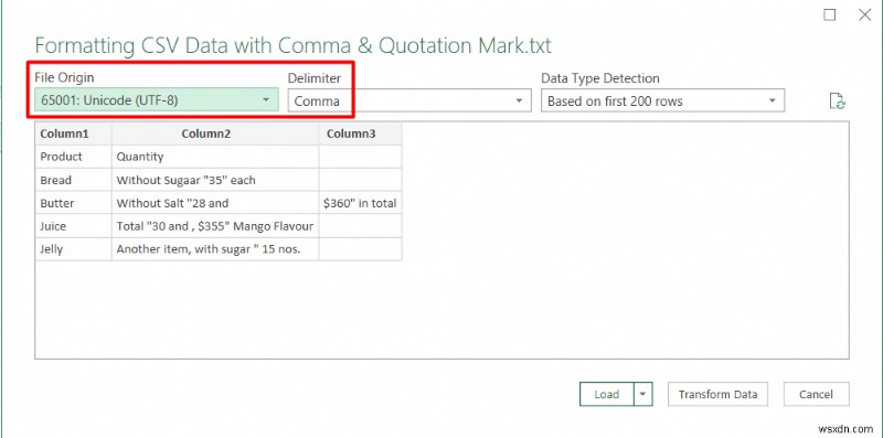 Định dạng tệp CSV trong Excel (Với 2 ví dụ)