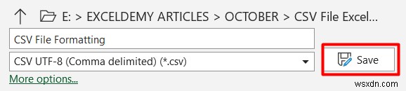 Định dạng tệp CSV trong Excel (Với 2 ví dụ)