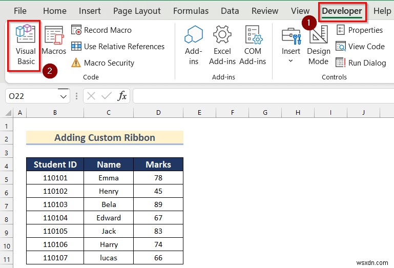 Cách thêm ruy-băng tùy chỉnh bằng XML trong Excel