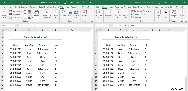 Cách so sánh 2 tệp CSV trong Excel (6 cách dễ dàng)