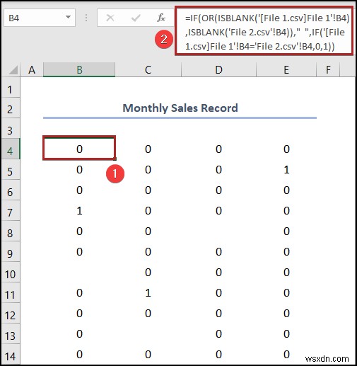 Cách so sánh 2 tệp CSV trong Excel (6 cách dễ dàng)