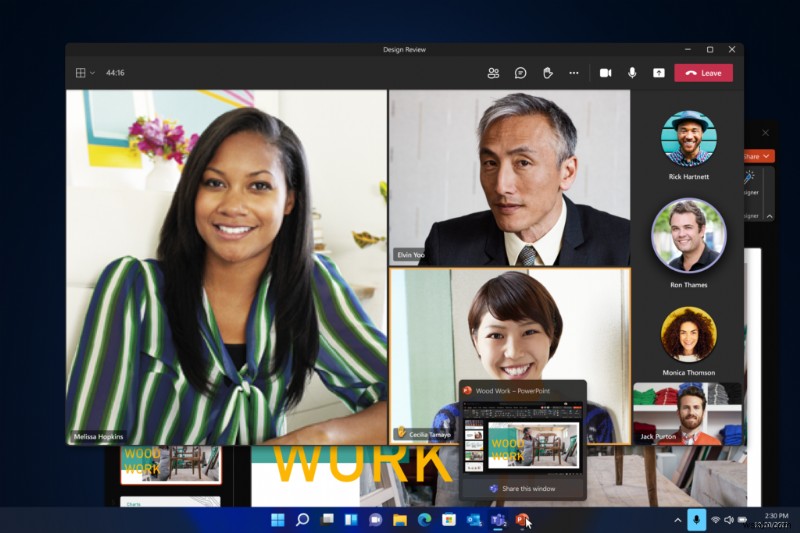 Microsoft Teams được tích hợp trực tiếp vào Windows 11