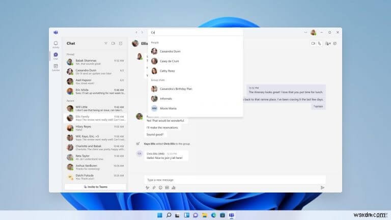 Ứng dụng Teams dành cho người tiêu dùng mới trên Windows 11 bắt đầu ra mắt cho Người dùng nội bộ