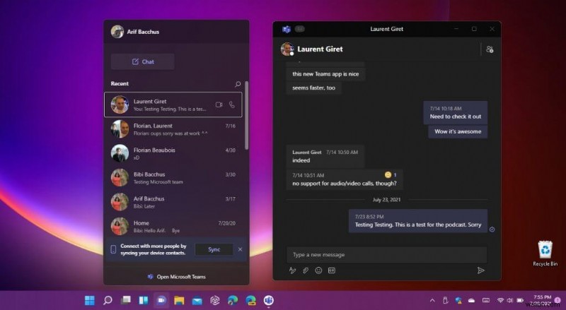 Ứng dụng trò chuyện Microsoft Teams trên Windows 11 cần một số hoạt động trước khi thay thế Skype