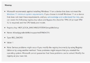 Vào phút cuối, Microsoft cung cấp một đường dẫn để nâng cấp phần cứng không được hỗ trợ lên Windows 11