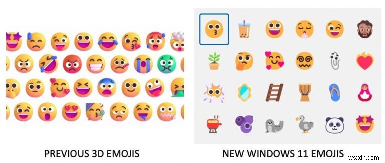 Các biểu tượng cảm xúc mới của Windows 11 chỉ xuất hiện dưới dạng 2D trong bản dựng mới nhất của nhà phát triển và mọi người đều cảm thấy