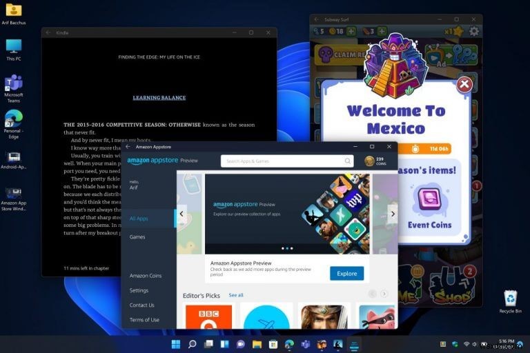 Cách chạy ứng dụng Android trong Windows 11 qua Amazon App Store (Video thực hành)