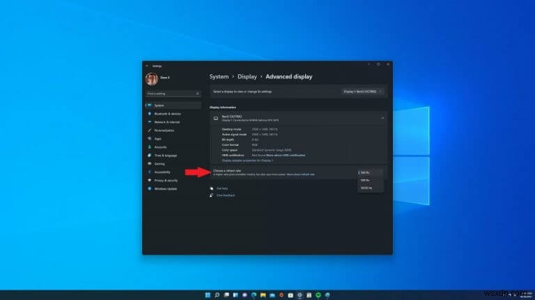 Cách bật Tốc độ làm mới động trên Windows 10 hoặc Windows 11