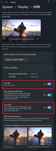 Cách bật Auto HDR trên Windows 11 để có được trải nghiệm xem tốt nhất của bạn