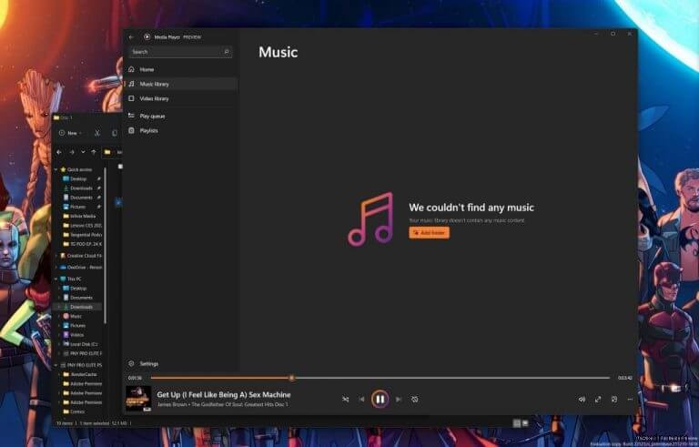 Trình phát nhạc Groove đã được cập nhật và thay thế bằng Trình phát phương tiện Windows 11 mới cho một số