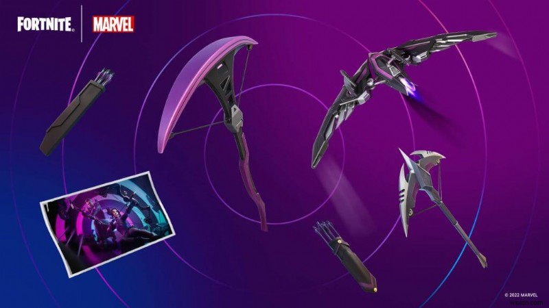 Fortnite thêm loại tàu lượn mới như một phần của nội dung Disney Plus Marvels Hawkeye