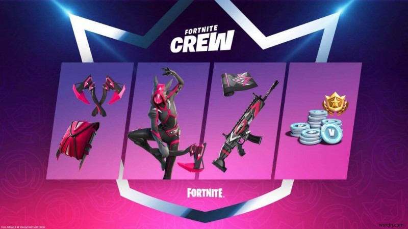 Gói Fortnites Crew cho tháng 4 đã được tiết lộ trước khi phát hành