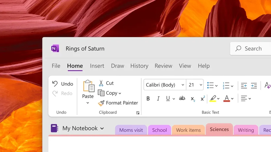 Bản dựng 2022:Microsoft trêu chọc cuộc đại tu lấy cảm hứng từ Windows 11 cho ứng dụng OneNote hợp nhất