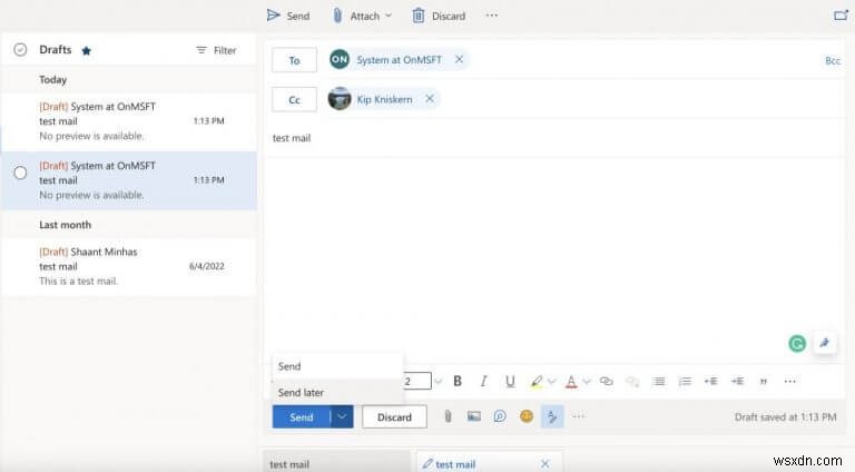 Cách lập lịch gửi email trên Outlook