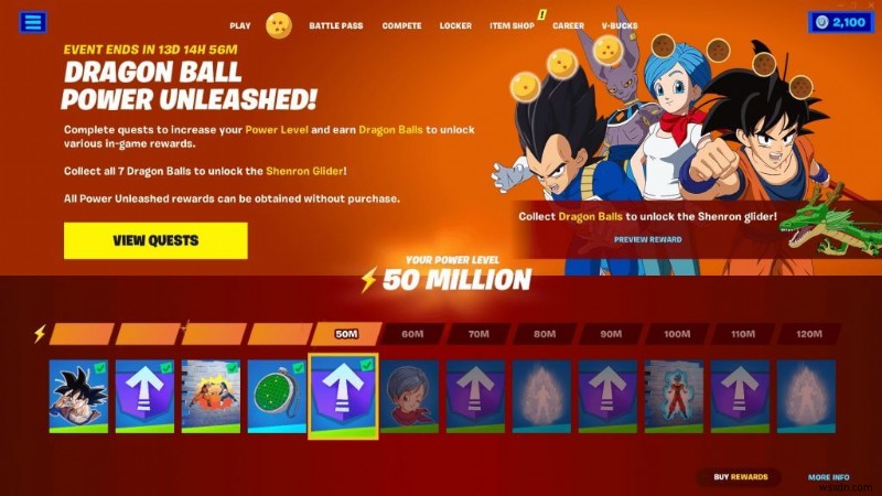 Dragon Ball Supers Goku, Vegeta, Bulma và Beerus hiện đang có trong Fortnite