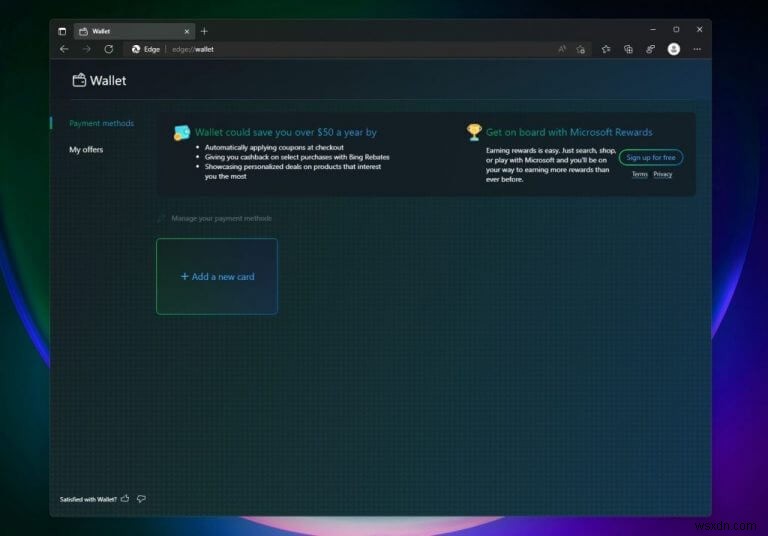 Tính năng Wallet mới trong Microsoft Edge sẽ giúp bạn quản lý tài nguyên kỹ thuật số tốt hơn